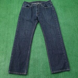 Levis 559 Jeans Mens 36x34 Blue Dark Wash Relaxed Fit Straight Denim Pants